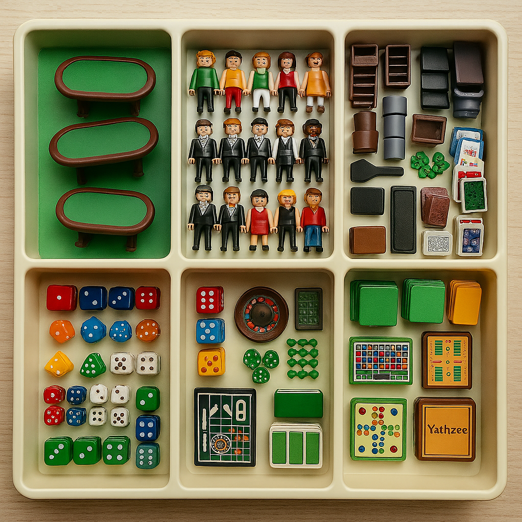 Abstrakter Würfelbaukasten