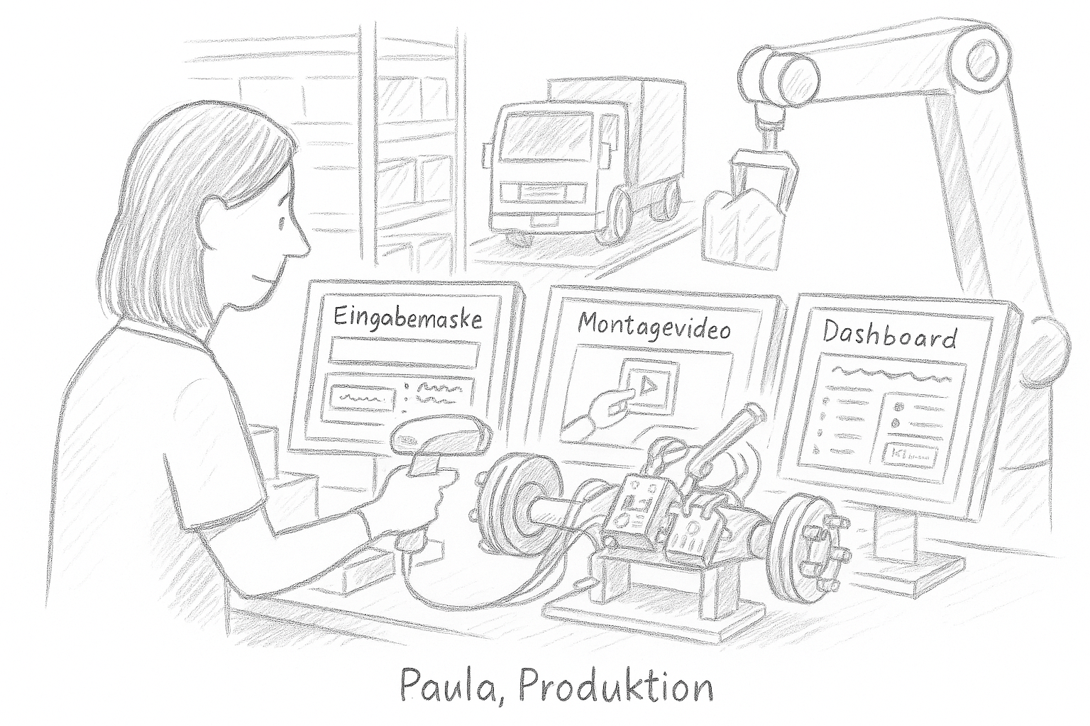 Maschinensteuerung Paula Produktion